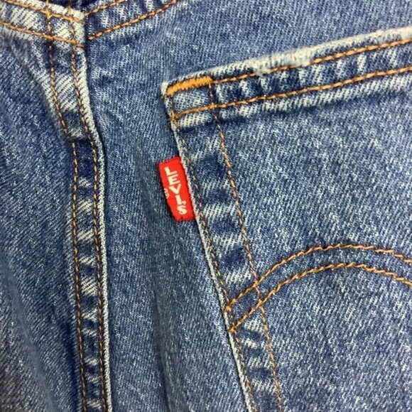 LEVI’S WEDGIE RAW HEM DISTRESSED JEANS 27 - Picture 10 of 11